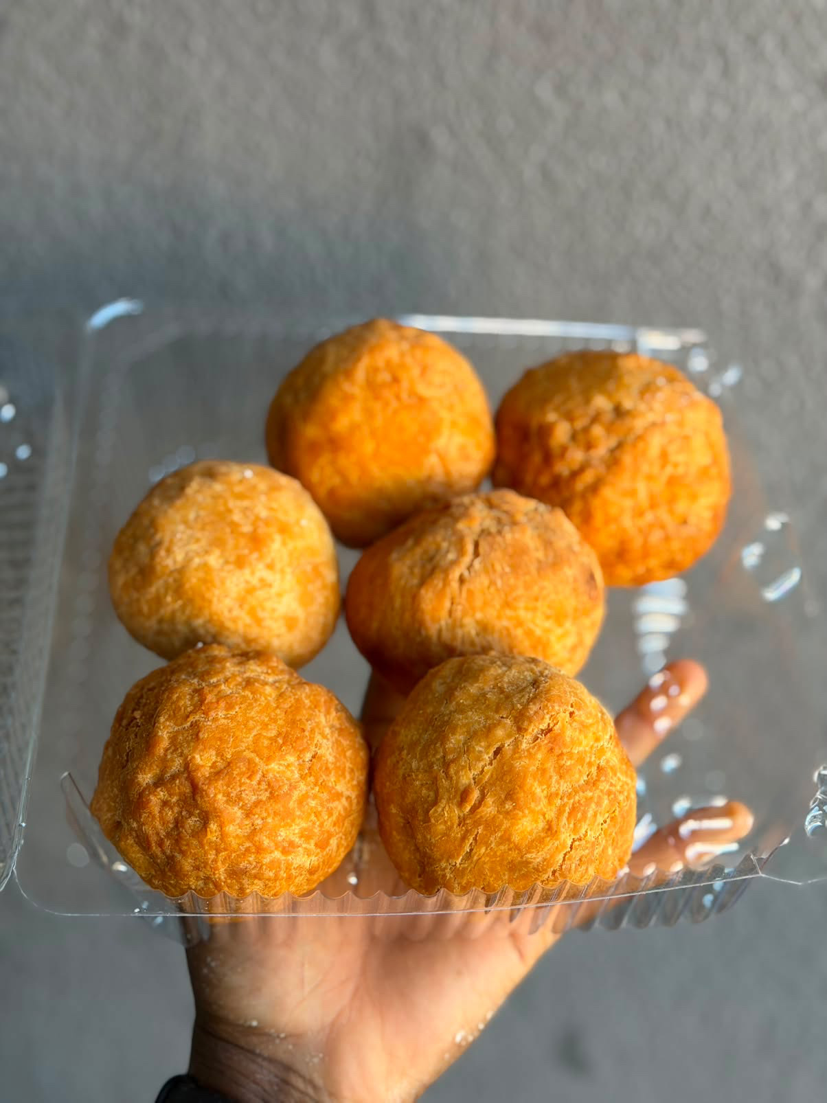 Freshly fried Nigerian buns